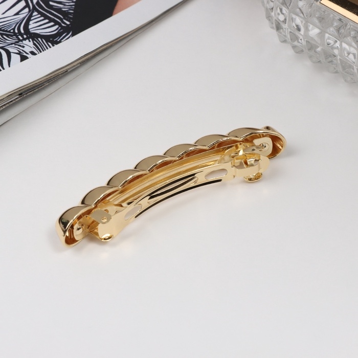 Заколка-автомат для волос Заколка-автомат для волос "Хелле" спираль, 7 см, золото