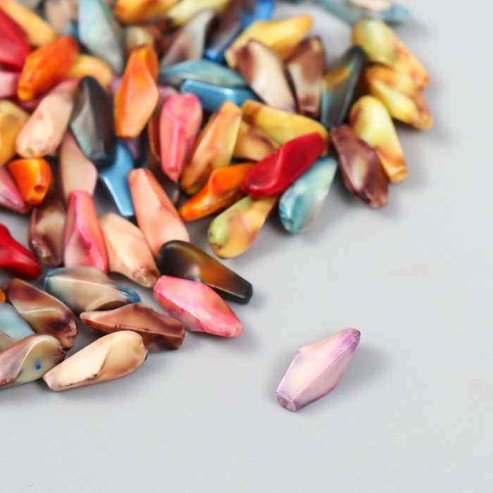 Бусины для творчества пластик под камень Бусины для творчества пластик под камень "Природная форма" набор 15 гр 0,5х0,5х1,3 см