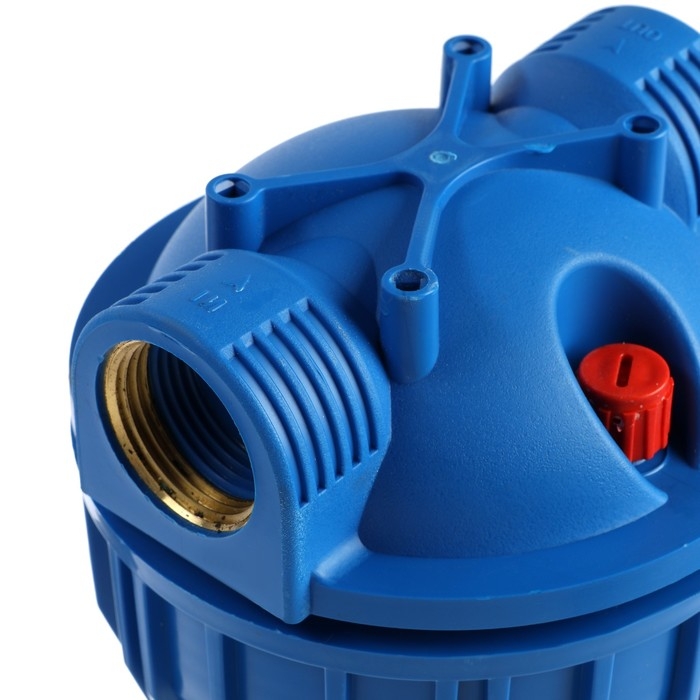 Корпус для фильтра ZEIN, 10SL, 1 Корпус для фильтра ZEIN, 10SL, 1", для холодной воды, ключ, крепление, прозрачный