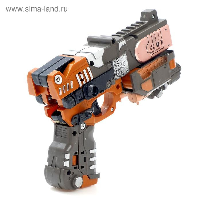 Робот-бластер «Титан», трансформируется, в комплекте 3 мягкие пули, цвет коричневый Робот-бластер «Титан», трансформируется, в комплекте 3 мягкие пули, цвет коричневый
