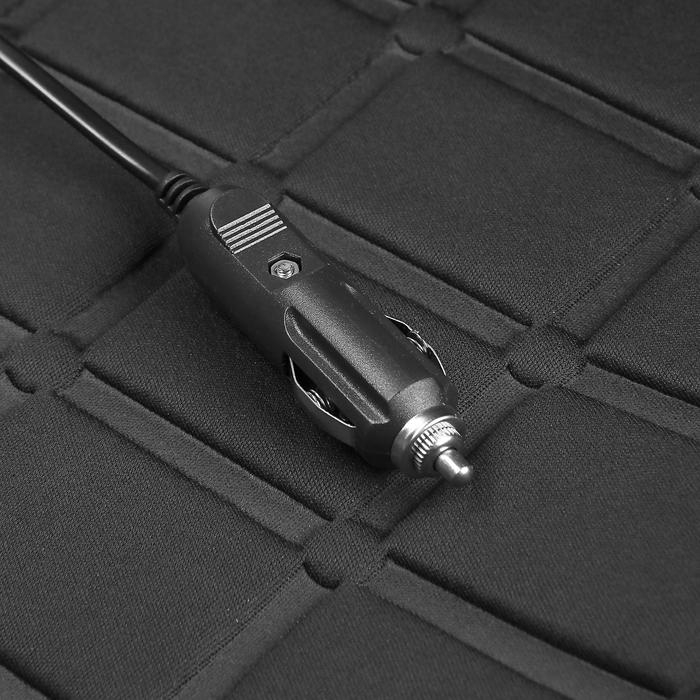 Накидка с подогревом TORSO, 12 В, регулятор, 95×50 см, провод 130 см, черный Накидка с подогревом TORSO, 12 В, регулятор, 95×50 см, провод 130 см, черный