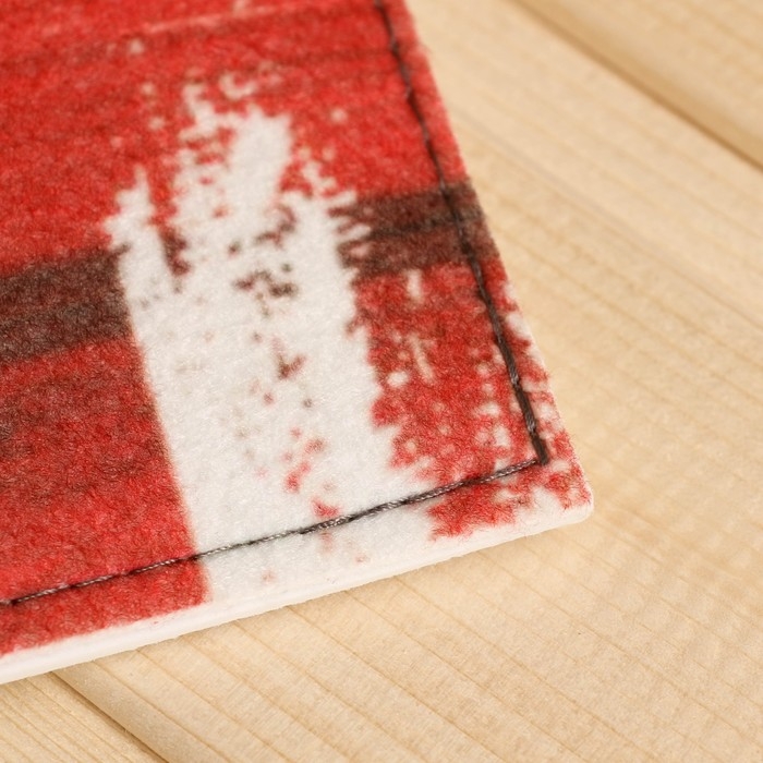 Коврик банный придверный с принтом Коврик банный придверный с принтом "В баню без веника не входить"