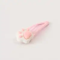 Заколка для волос «Лапки» розовые 2 шт, Коты аристократы Заколка для волос «Лапки» розовые 2 шт, Коты аристократы
