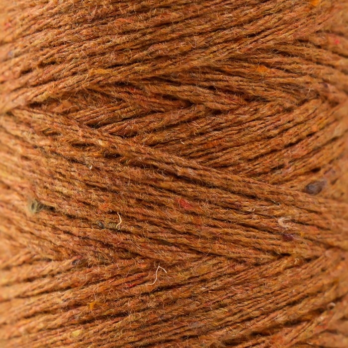 Шнур для вязания 100% хлопок, ширина 1мм 100м 80гр "Коричневый" 10х4,2х4,2 см