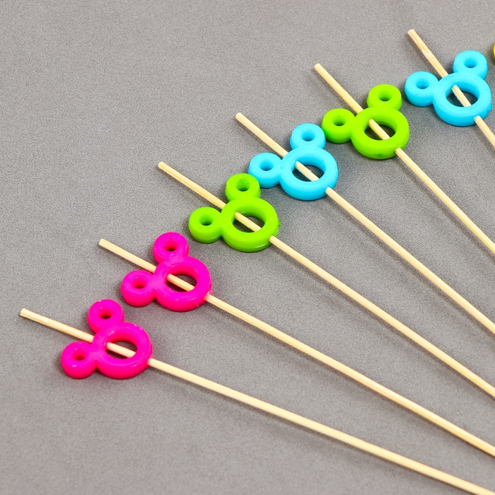 Шпажки деревянные «Мышонок», 12 см, набор 12 шт. Шпажки деревянные «Мышонок», 12 см, набор 12 шт.