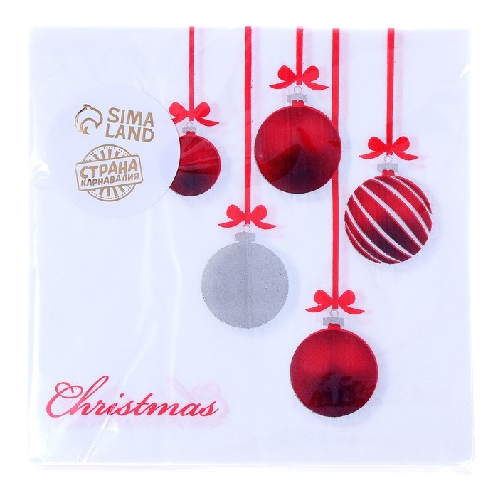 Салфетки бумажные «Украшения», 33х33 см, набор 20 шт. Салфетки бумажные «Украшения», 33х33 см, набор 20 шт.