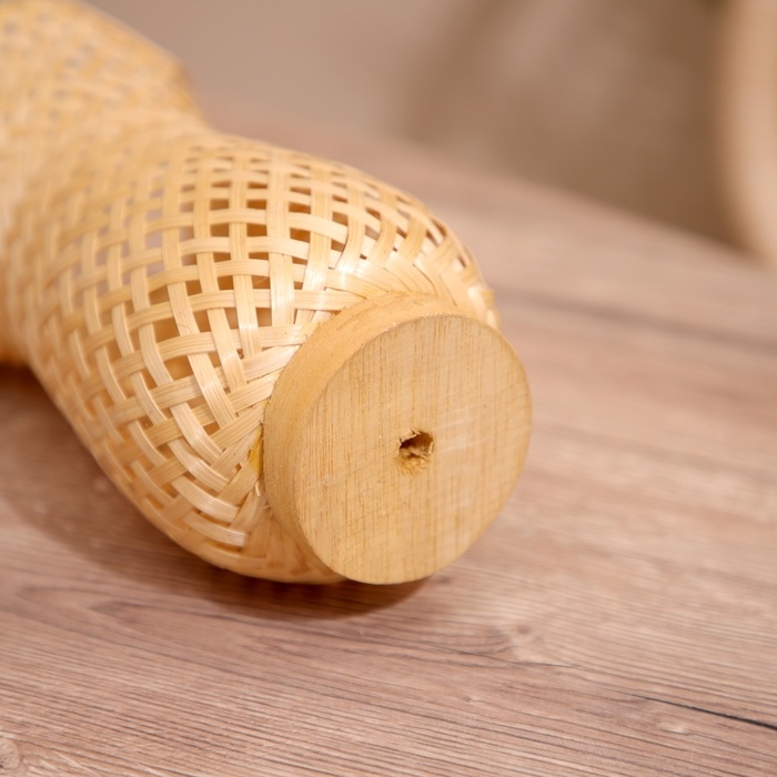 Вазочка плетёная, из бамбука 11х11х17 см Вазочка плетёная, из бамбука 11х11х17 см