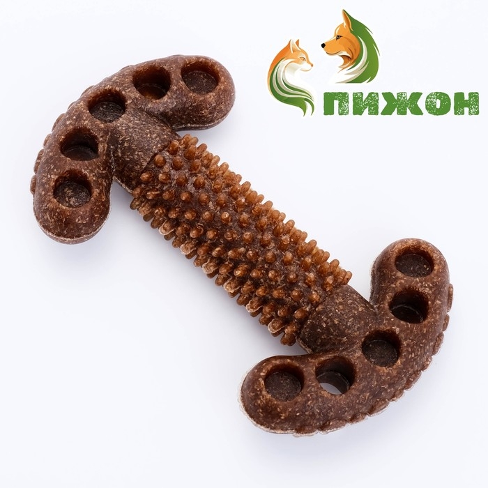 Игрушка для собак  Игрушка для собак "Ключ", TPR+Бамбук, массажная, 12 х 3,5 х 5 см