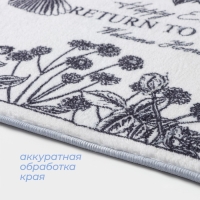 Коврик для дома SAVANNA Return to nature, 50×80 см, цвет белый