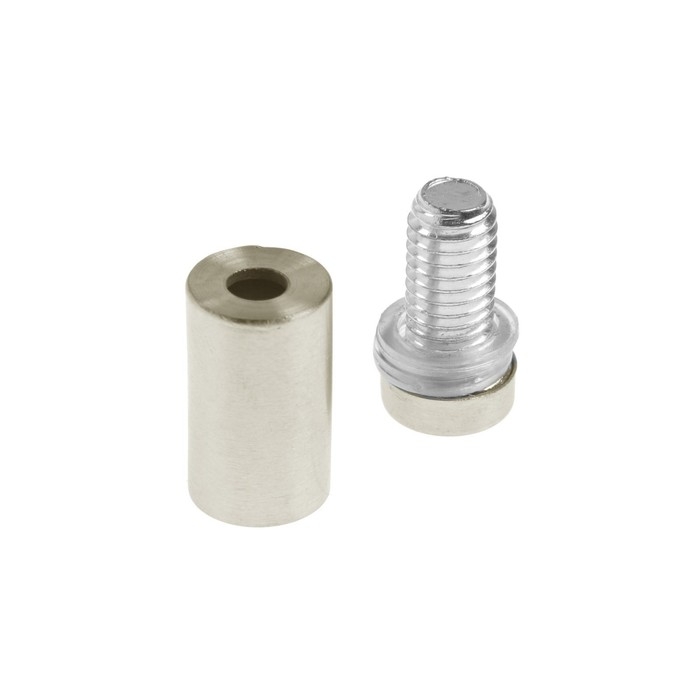 Дистанционный держатель для табличек, 12х25 мм, цвет матовый никель,набор 10 шт. Дистанционный держатель для табличек, 12х25 мм, цвет матовый никель,набор 10 шт.