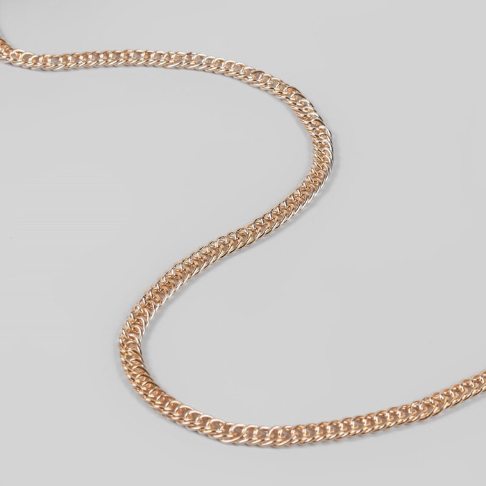 Цепочка для сумки, витая, железная, 7 × 9,9 мм, 10 ± 0,5 м, цвет золотой Цепочка для сумки, витая, железная, 7 × 9,9 мм, 10 ± 0,5 м, цвет золотой