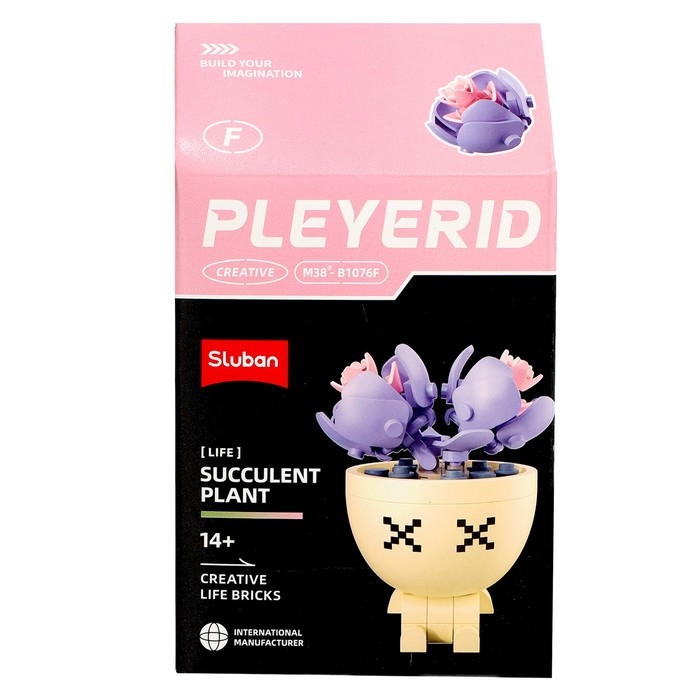 Конструктор «Цветы в горшочке», 6 видов, МИКС Конструктор «Цветы в горшочке», 6 видов, МИКС