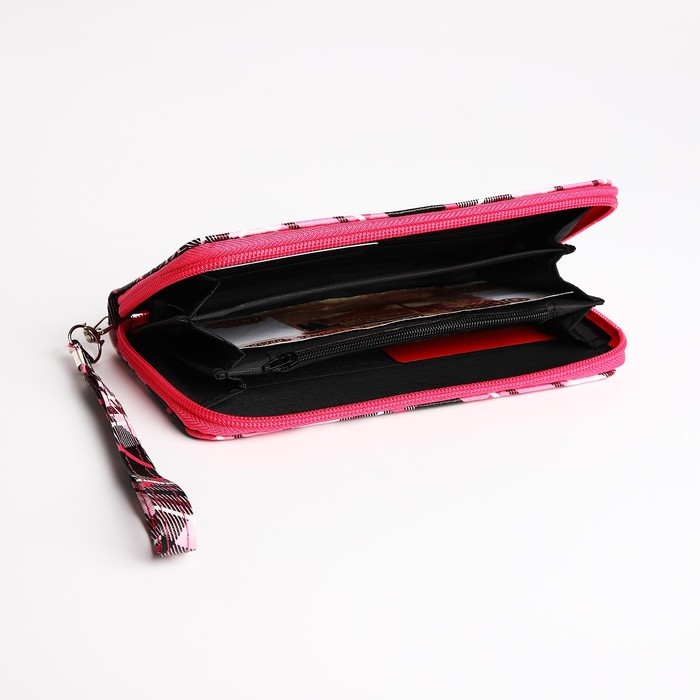 Кошелёк женский на молнии, цвет розовый Кошелёк женский на молнии, цвет розовый