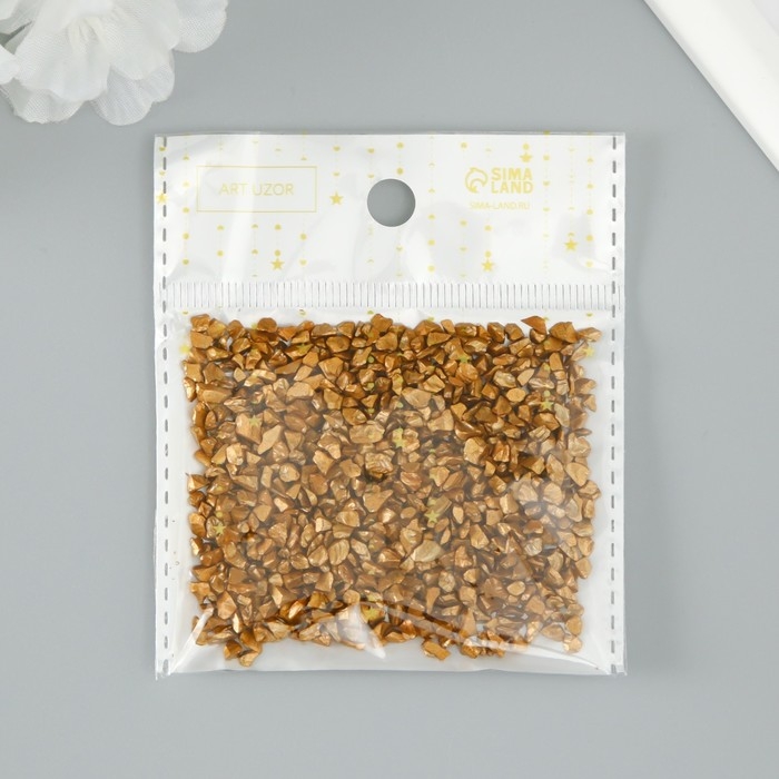 Декор стекло Декор стекло "Слюда золото" 20 гр