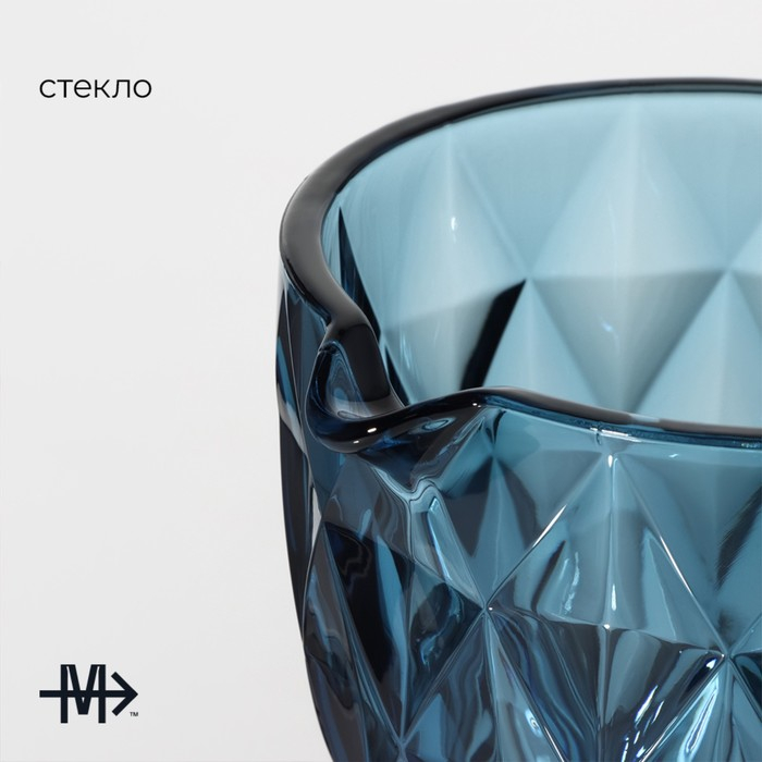 Кувшин для воды стеклянный Magistro «Круиз», 1,1 л, 14×19,5 см, цвет синий Кувшин для воды стеклянный Magistro «Круиз», 1,1 л, 14×19,5 см, цвет синий