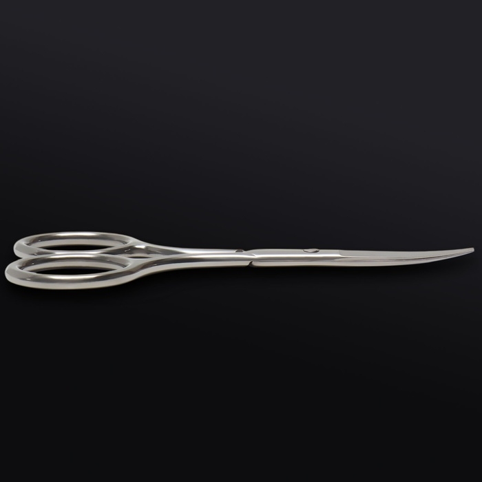 Ножницы маникюрные «Premium», загнутые, широкие, 9 см, на блистере, цвет серебристый Ножницы маникюрные «Premium», загнутые, широкие, 9 см, на блистере, цвет серебристый