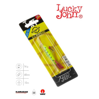 Балансир Lucky John CLASSIC 6 + тройник, 6 см, цвет 36RT блистер