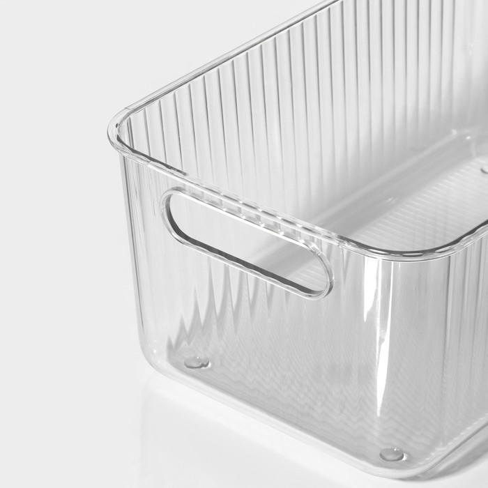 Контейнер для хранения с ручкой LaDо́m «Кристалл», 31,5×16,5×11,5 см, цвет прозрачный Контейнер для хранения с ручкой LaDо́m «Кристалл», 31,5×16,5×11,5 см, цвет прозрачный