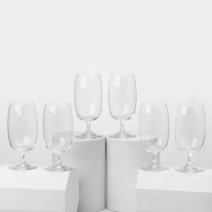 Набор стеклянных бокалов для пива «Баблс», 480 мл, 6 шт