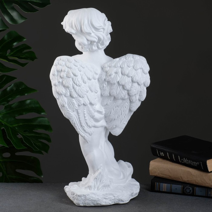 Фигура Фигура "Ангел с фруктами" белый 20х26х48см