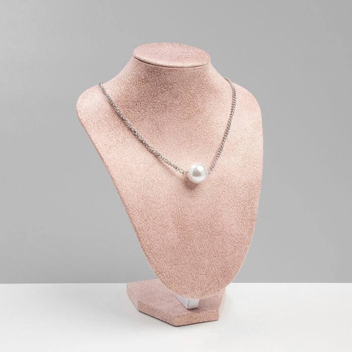 Бюст для украшений, 16×11×21 см, цвет розовый Бюст для украшений, 16×11×21 см, цвет розовый