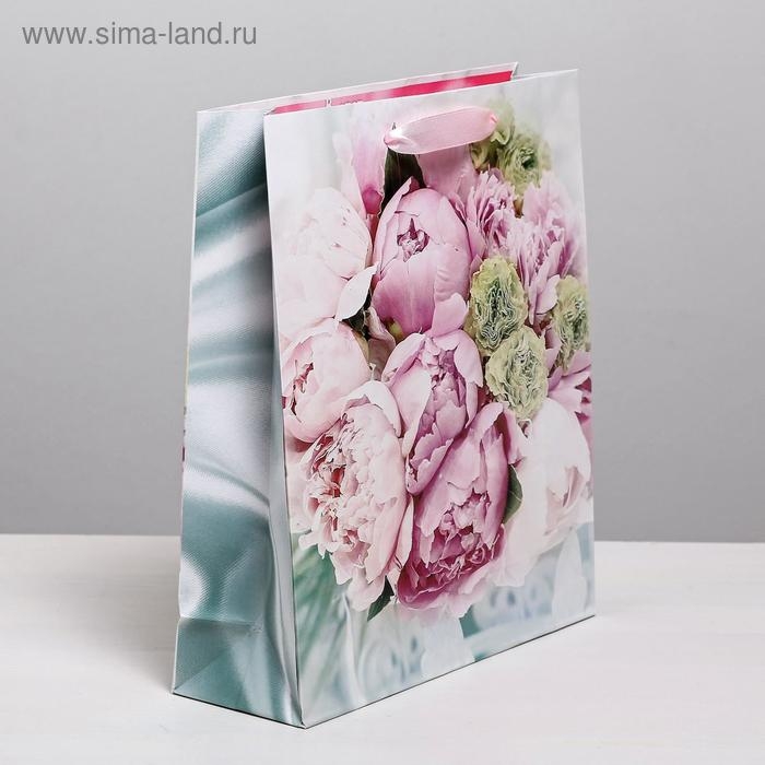 Пакет подарочный ламинированный вертикальный, упаковка, &laquo;Радости!&raquo;, ML 23 х 27 х 11,5 см