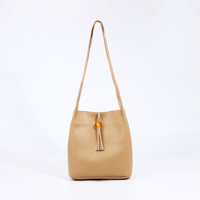 Сумка женская тоут на клапане, цвет бежевый Сумка женская тоут на клапане, цвет бежевый