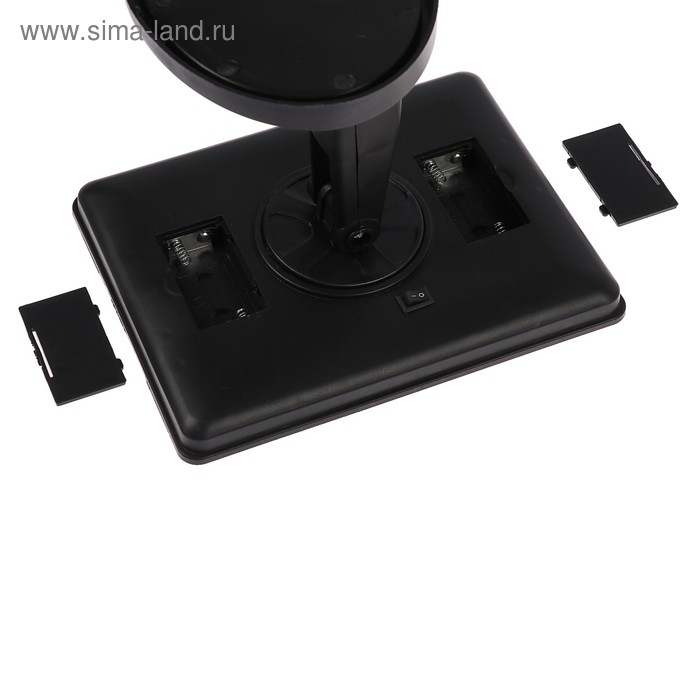 Зеркало Luazon KZ-06, подсветка, 26.5×16×12 см, 4хАА, 22 диода, сенсорная кнопка, черное Зеркало Luazon KZ-06, подсветка, 26.5×16×12 см, 4хАА, 22 диода, сенсорная кнопка, черное