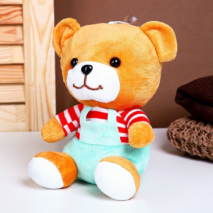 Мягкая игрушка «Мишка», в комбинезоне, 20 см Мягкая игрушка «Мишка», в комбинезоне, 20 см