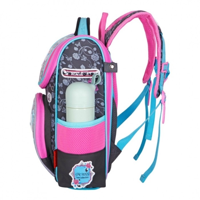 Ранец школьный Стандарт, раскаладной, 35 х 22 х 12 см, Across 191, наполнение: мешок, серый/фиолетовый ACR22-191-7 Ранец школьный Стандарт, раскаладной, 35 х 22 х 12 см, Across 191, наполнение: мешок, серый/фиолетовый ACR22-191-7