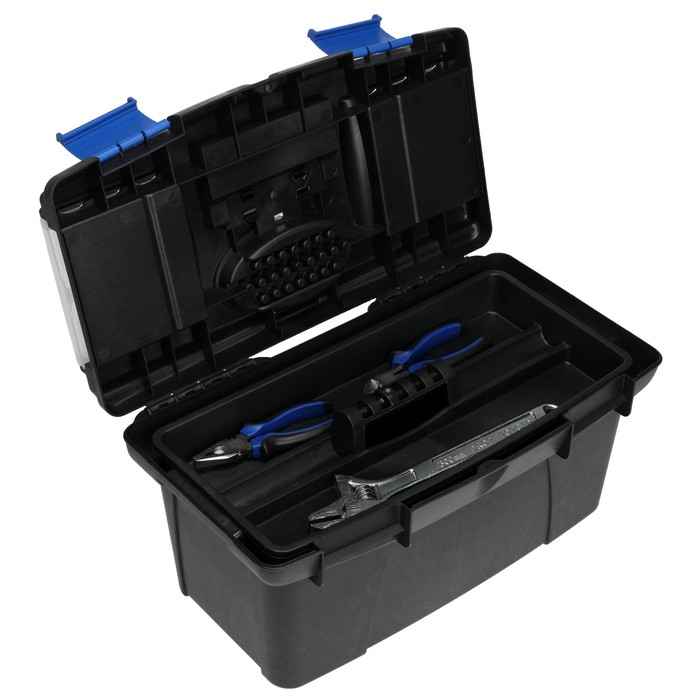 Ящик для инструмента ТУНДРА, 19 Ящик для инструмента ТУНДРА, 19", 490 х 275 х 240 мм, пластиковый