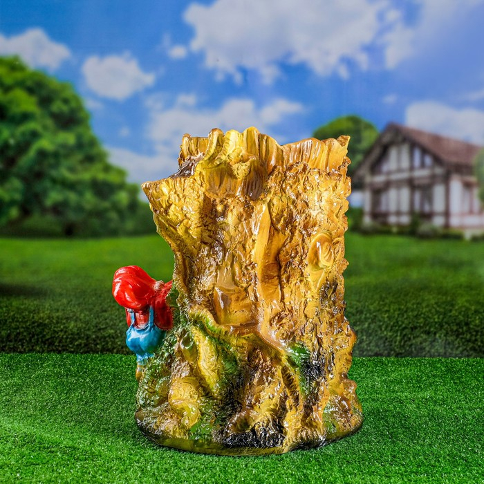 Фигурное кашпо Фигурное кашпо "Пень дом" 44см