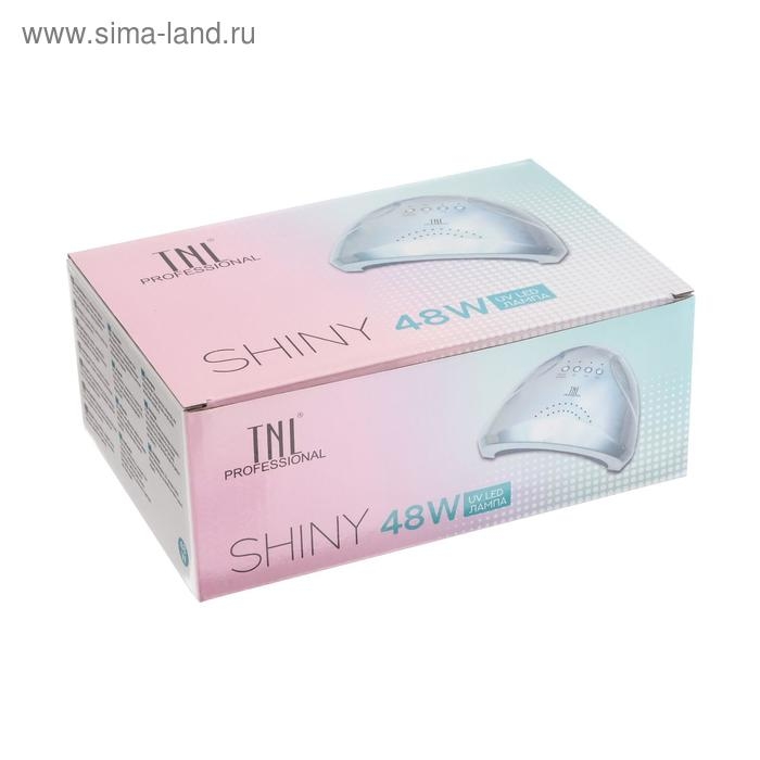 Лампа для гель-лака TNL Shiny, UV/LED, 48 Вт, 30 диодов, таймер 5/30/60 сек, перламутровая Лампа для гель-лака TNL Shiny, UV/LED, 48 Вт, 30 диодов, таймер 5/30/60 сек, перламутровая