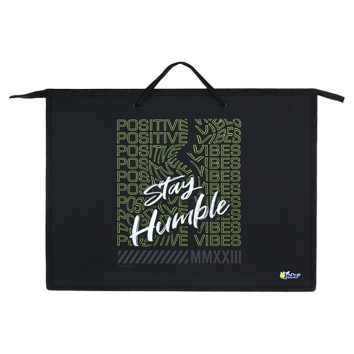 Папка для чертежей и рисунков А3 470x345x50 мм, с ручками, пластик/текстиль, молния сверху, ПР 3 -20, "На позитиве"