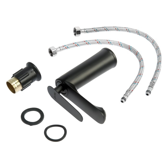 Смеситель для раковины ZEIN Z2077F, картридж 35 мм, латунь, черный Смеситель для раковины ZEIN Z2077F, картридж 35 мм, латунь, черный