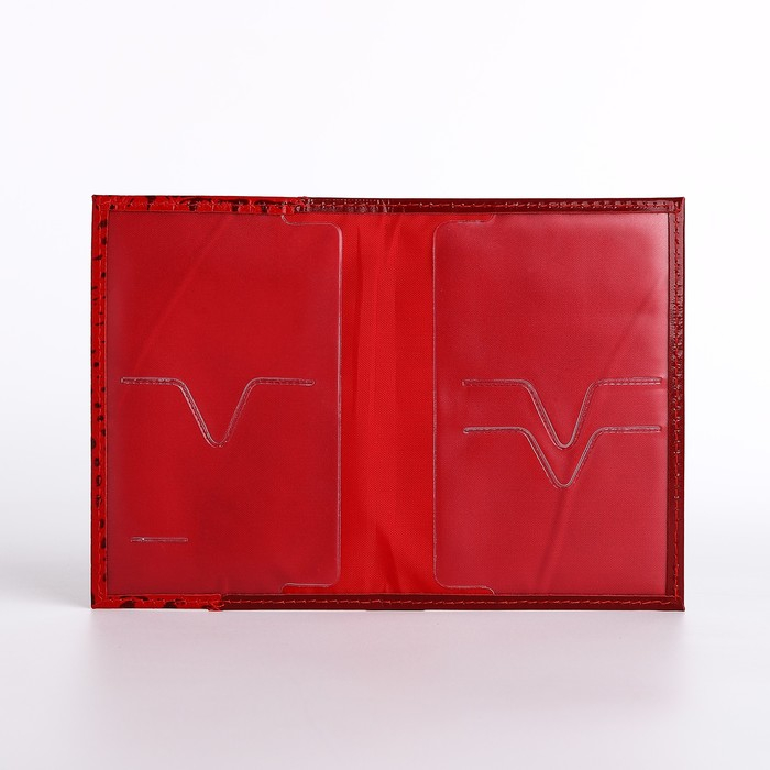 Обложка для паспорта TEXTURA, цвет красный
