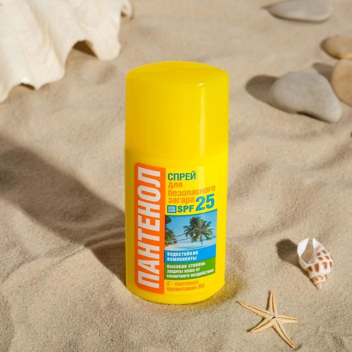 Спрей для безопасного загара Пантенол SPF-25, 95 мл Спрей для безопасного загара Пантенол SPF-25, 95 мл