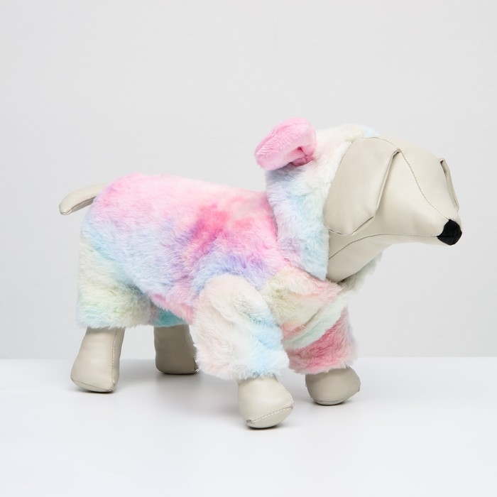 Комбинезон Комбинезон "Зайчонок" с капюшоном , размер L (ДС 36, ОШ 17 см, ОГ 45 см), пастельный