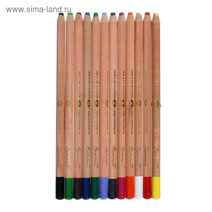 Пастель сухая в карандаше ЗХК Пастель сухая в карандаше ЗХК "Сонет" набор 12 цветов