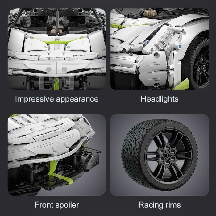 Конструктор Техно «Спорткар», 4346 деталей, масштаб 1:8 Конструктор Техно «Спорткар», 4346 деталей, масштаб 1:8