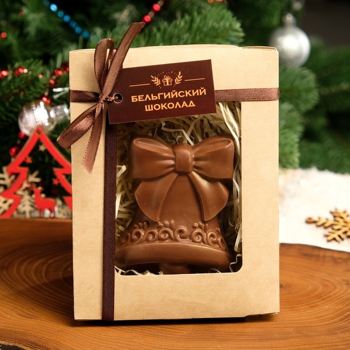 Шоколадная фигурка Колокольчик 2, 80 г Шоколадная фигурка Колокольчик 2, 80 г