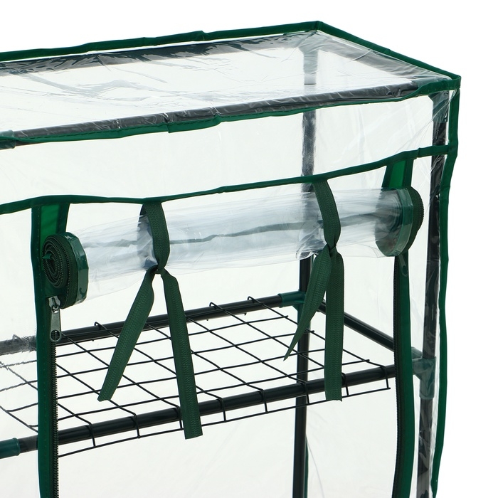 Парник-стеллаж, 3 полки, 80 × 24 × 46 см, металлический каркас d = 12 мм, чехол плёнка 80 мкм, Greengo Парник-стеллаж, 3 полки, 80 × 24 × 46 см, металлический каркас d = 12 мм, чехол плёнка 80 мкм, Greengo