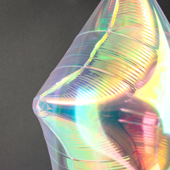 Шар фольгированный 18" &laquo;Звезда&raquo;, цвет прозрачный перламутровый градиент