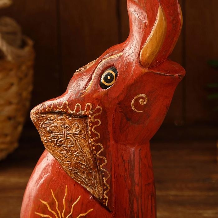 Сувенир Сувенир "Слон красный" дерево 7х11х40 см