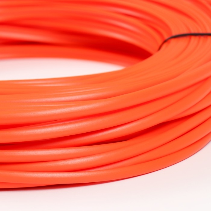 Ротанг искусственный гладкий 7 мм 100 м полутрубка (оранжевый) Ротанг искусственный гладкий 7 мм 100 м полутрубка (оранжевый)