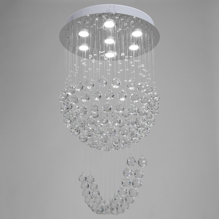 Светильник каскад Светильник каскад "Аделисия" 7xLED хром 55х55х93см BayerLux