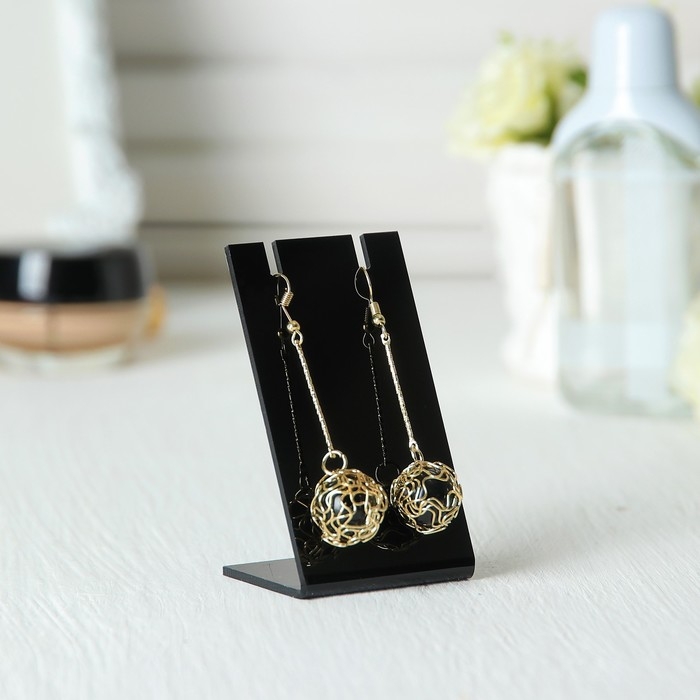 Подставка под украшения Queen fair4,5×3,5×8,7 см, цвет чёрный Подставка под украшения Queen fair4,5×3,5×8,7 см, цвет чёрный