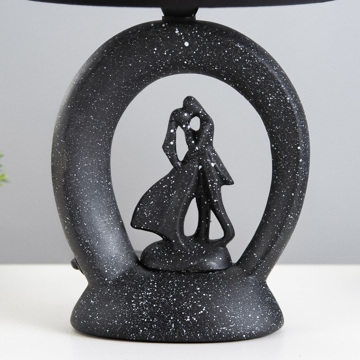 Настольная лампа Настольная лампа "Встреча" Е14 40Вт черный 20х20х34см RISALUX