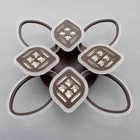 Люстра с ПДУ 1162/8CF LED 160Вт 3000-6000К диммер кофе 70х70х10 см BayerLux