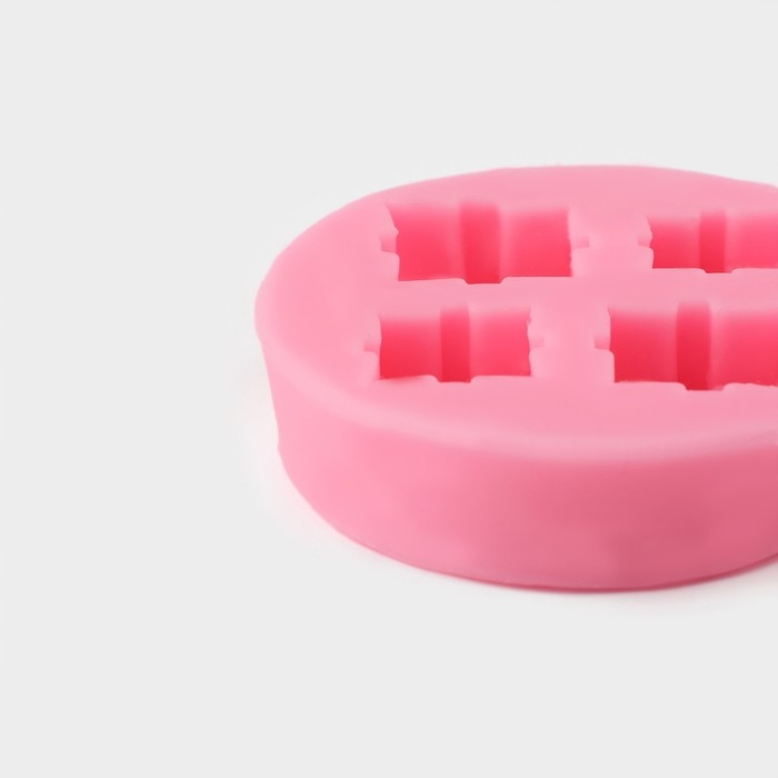 Молд «Подарки», силикон, 5,5×1,5 см, цвет розовый Молд «Подарки», силикон, 5,5×1,5 см, цвет розовый